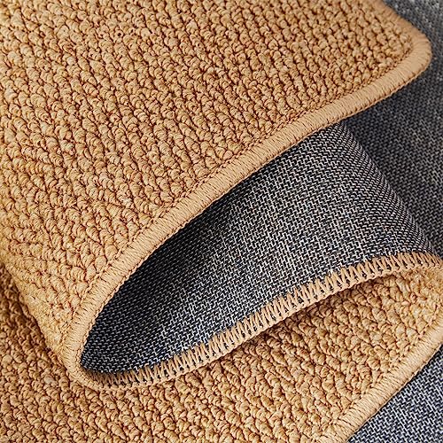 SHENGOCASE 67"x 23.6" Thickened Cat Wall Climbing Carpet, Cat Wall Furniture Scratcher, Scratching Post, Couch Sofa Protector (Camel) - color: Camel