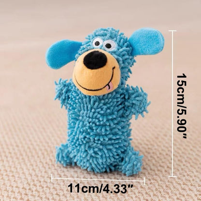 Squeaky Dog Toys for Aggressive Chewers, Tough Durable Chew Toy for Small Medium Large Dogs, Interactive Dog Toys to Keep Them Busy, Stuffed Plush Pet Stimulation Toy Gift, Mop Dogs
