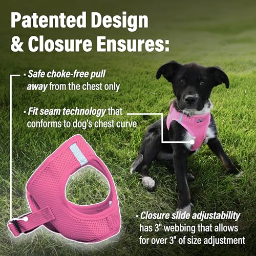 American River Ultra Choke-Free Mesh Dog Harness - Candy Pink XS - color: Candy Pink, size: X-Small