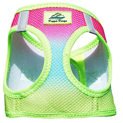 DOGGIE DESIGN American River Dog Harness Ombre Collection - Rainbow XS - color: Rainbow, size: X-Small