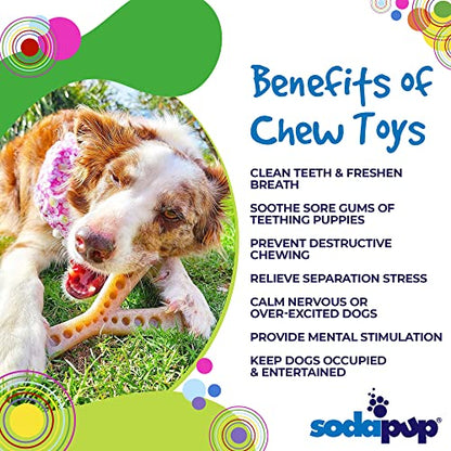 SodaPup Mod Wishbone – Durable Dog Chew Toy and Treat Dispenser Made in USA from Non-Toxic, Pet Safe, Food Safe Nylon Material for Mental Stimulation, Clean Teeth, Fresh Breath, Problem Chewing & More - color: Brown Nylon Mod Wish Bone