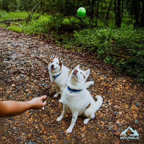 Dog Toys | Squeaky Fetch Ball for Dogs | Bright Green Floating Outdoor Dog Ball with Squeaker - color: Green