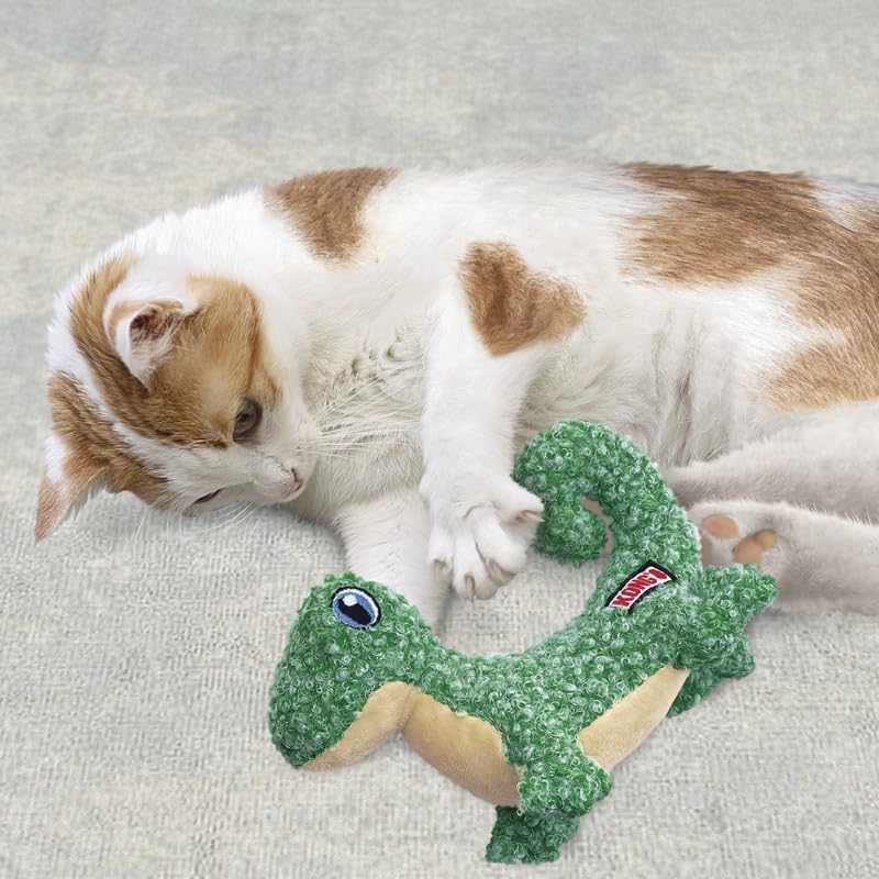 KONG Luvs Crinkle Textured Cat Toy Stuffed with Catnip (Mouse/Lizard Combo) - style: Mouse/Lizard Combo