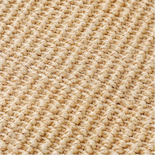 SHENGOCASE 4-Pack 8" x 14" Sisal Cat Scratching Mat Pad with Hook & Loop Tapes, Replacement Sisal Pad Mat for Cat Tree Tower, Window Perch, Shelves - size: 8" X 14"
