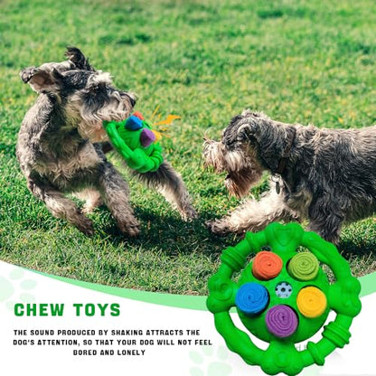 Toys for Aggressive Chewers,Squeaky Tough Dog Chew Toys,Encourage Natural Foraging Skills and Slow Food Training,Indestructible and Durable Nylon Toy,Dog Chew Toys for Large Medium Small Dogs
