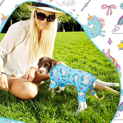 3 Pieces Dog Pajamas Puppy Soft Pets Clothes Dog Jumpsuit for Small Medium Large Pets Cute Apparel Bodysuits for Girl and Boy, 3 Styles(S Fits 3.3-5.5 lbs) - size: S Fits 3.3-5.5 lbs