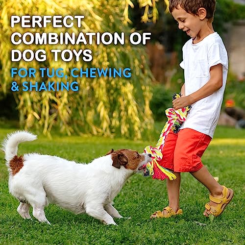Pacific Pups Products Dog Rope Toys for Medium Dogs 11 Pack (2 Pack) - size: 22 Pack
