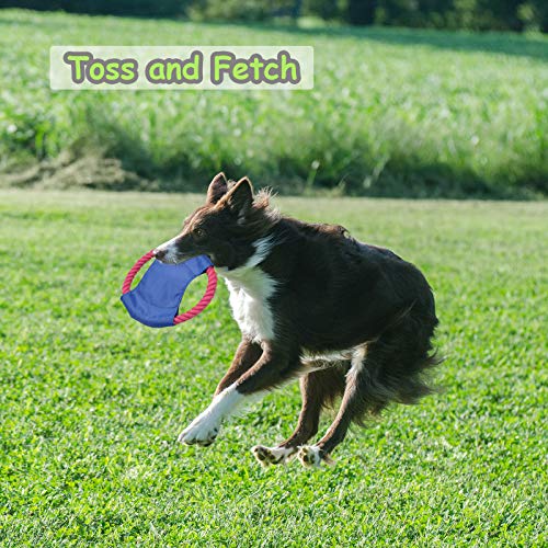 LECHONG Rope Dog Toys for Aggressive Chewers Large Breed Medium Breed, Small Dog Puppy Teething Chew Toys Heavy Duty Dental Dog Rope Toys Prevents Boredom and Relieves Stress - size: 8pack