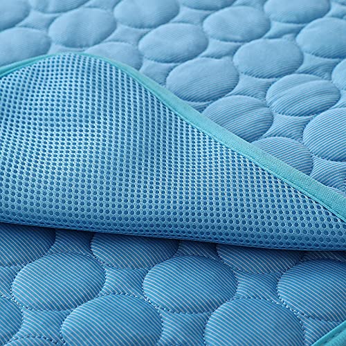 1pcs Dog Bed Cover Pet Blanket for Furniture Bed Couch Sofa Reversible, Breathable, Washable Pet Blankets, Dog Cooling Mat, Blue, 62 * 50cm - color: Blue, size: 62*50cm