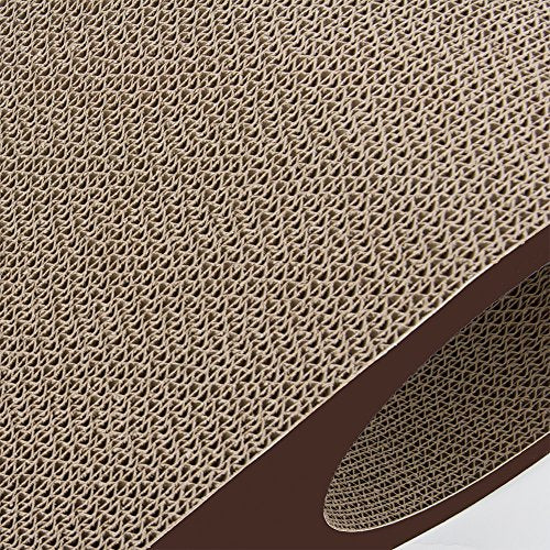 Best Pet Supplies Catify Cat Scratcher, Fun Interactive Scratchers, Posts, Poles, Claw Safe, Furniture Saver Indoor Play Support Natural Cat Behaviors Heavy Duty - Droplet, 19.5 x 9" - color: Droplet